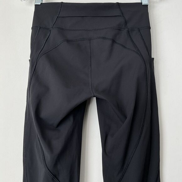 Lululemon Leggings Black Cropped Pull-on 6 - Picture 10 of 11